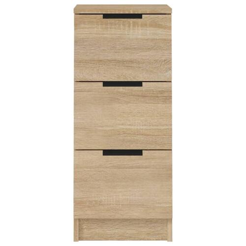 Skænke 2 stk. 30x30x70 cm konstrueret træ sonoma-eg
