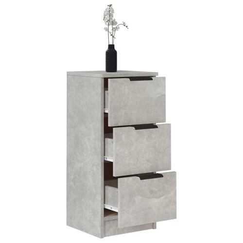 Skænke 2 stk. 30x30x70 cm konstrueret træ betongrå