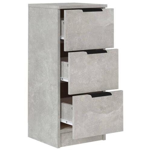 Skænke 2 stk. 30x30x70 cm konstrueret træ betongrå