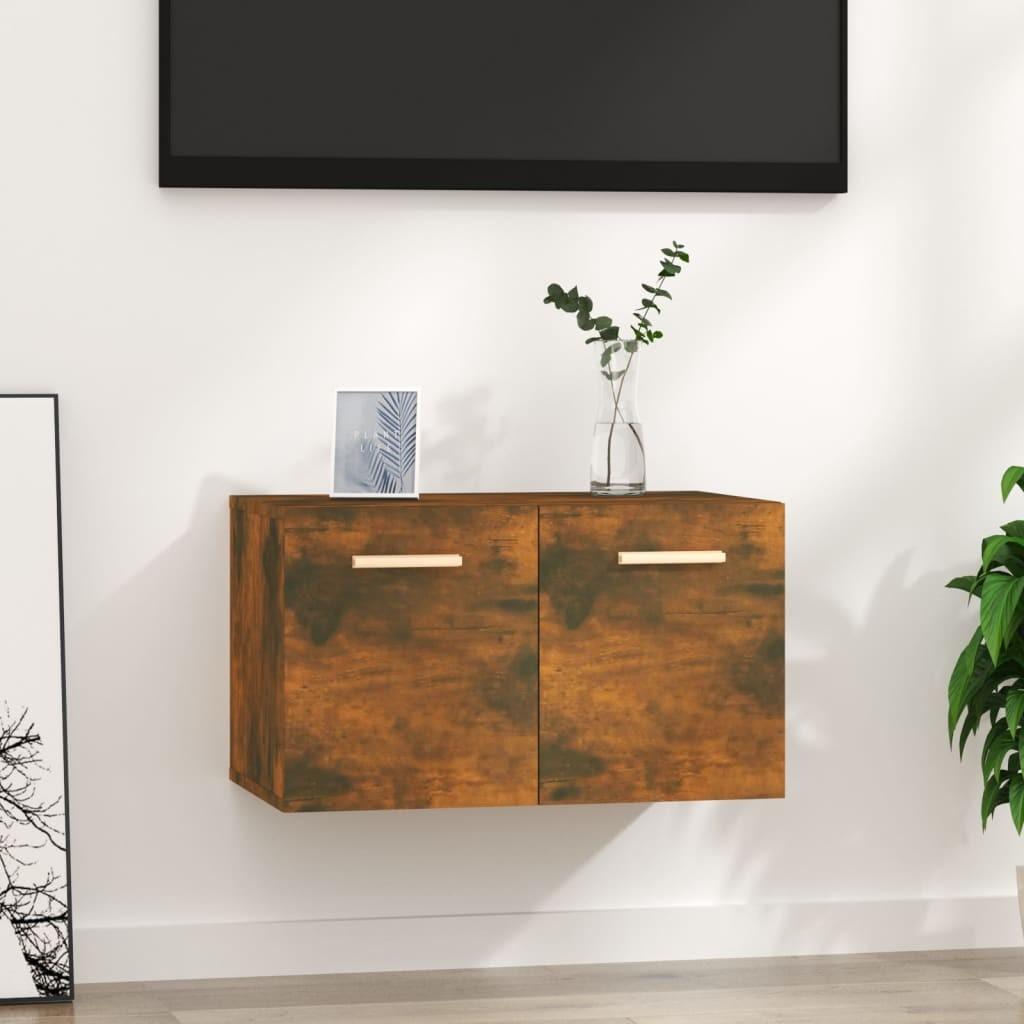 Vægskab 60x36,5x35 cm konstrueret træ røget egetræsfarve