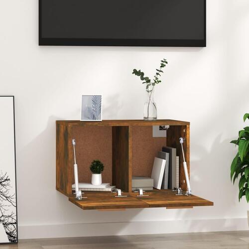 Vægskab 60x36,5x35 cm konstrueret træ røget egetræsfarve