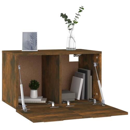 Vægskab 60x36,5x35 cm konstrueret træ røget egetræsfarve