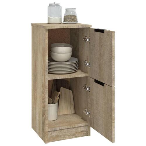 Skænk 30x30x70 cm konstrueret træ sonoma-eg
