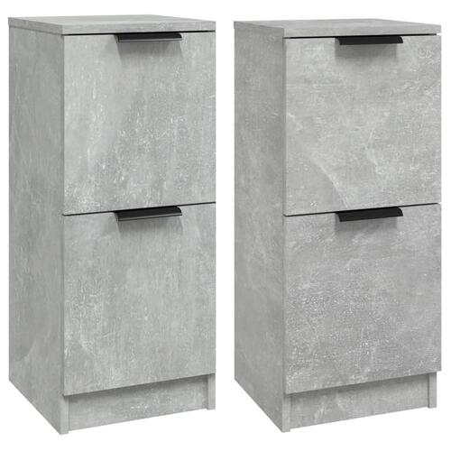 Skænke 2 stk. 30x30x70 cm konstrueret træ betongrå