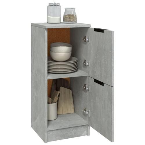 Skænke 2 stk. 30x30x70 cm konstrueret træ betongrå