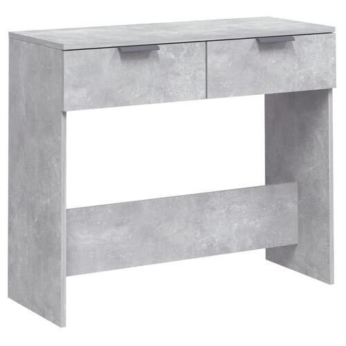 Konsolbord 90x36x75 cm konstrueret træ betongrå