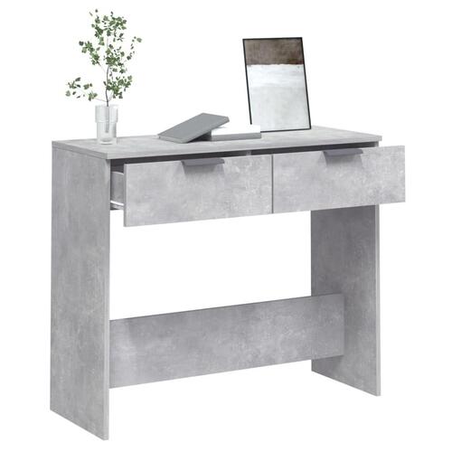 Konsolbord 90x36x75 cm konstrueret træ betongrå
