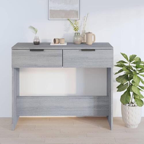Sofabord 90x36x75 cm konstrueret træ grå sonoma-eg