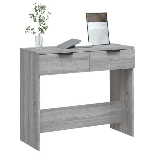 Sofabord 90x36x75 cm konstrueret træ grå sonoma-eg