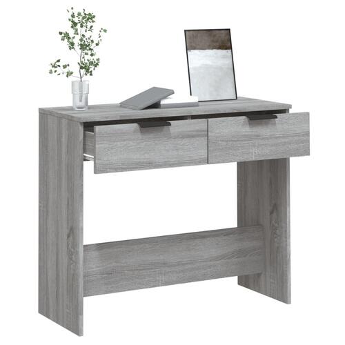Sofabord 90x36x75 cm konstrueret træ grå sonoma-eg