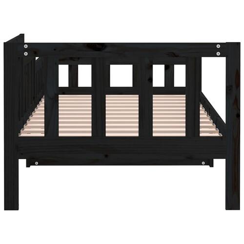 Daybed 90x200 cm massivt fyrretræ sort