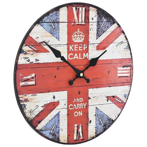 Vægur vintagestil UK 30 cm