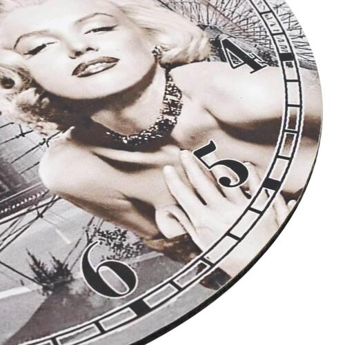 Vægur i vintagestil Marilyn Monroe 30 cm