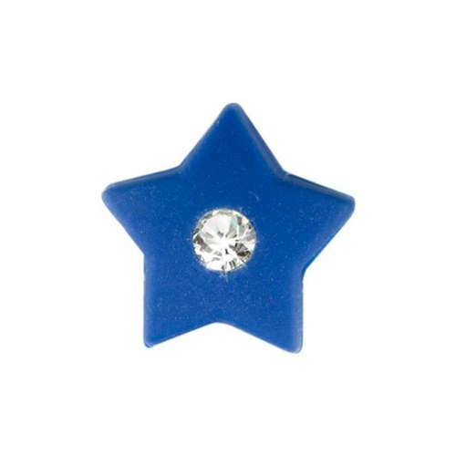 SABZ042 perle/vedhæng - blå, 2 cm