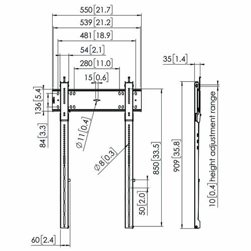 TV-holder Vogel's 7368150 43" 100" 100 kg