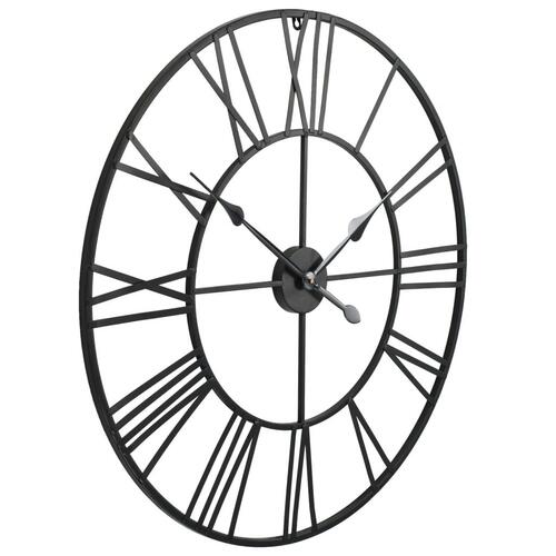 Vægur i vintagestil kvarts-urværk metal 80 cm XXL