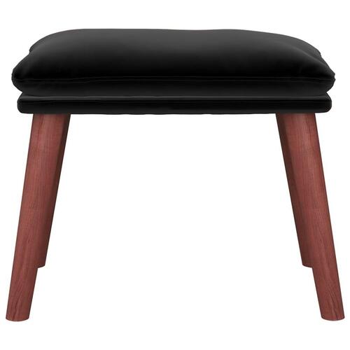 Fodskammel 45x29,5x35 cm fløjl sort