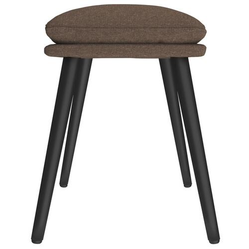 Fodskammel 45x29,5x35 cm stof gråbrun