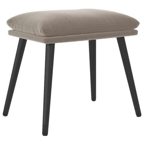 Fodskammel 45x29,5x35 cm fløjl lysegrå