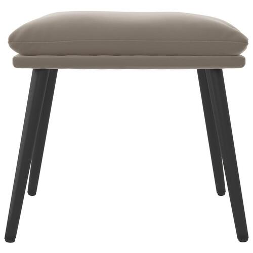Fodskammel 45x29,5x35 cm fløjl lysegrå