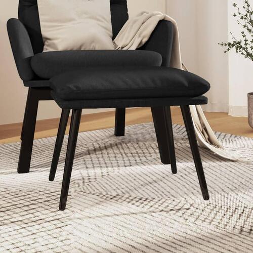 Fodskammel 45x29,5x35 cm kunstlæder sort