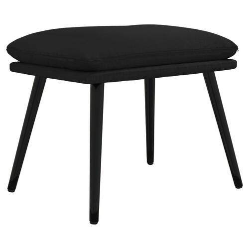 Fodskammel 45x29,5x35 cm kunstlæder sort