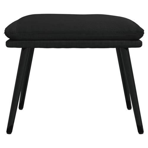 Fodskammel 45x29,5x35 cm kunstlæder sort