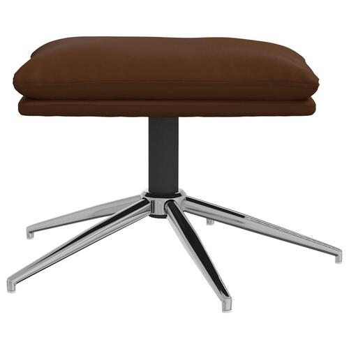 Fodskammel 45x29,5x35 cm kunstlæder brun