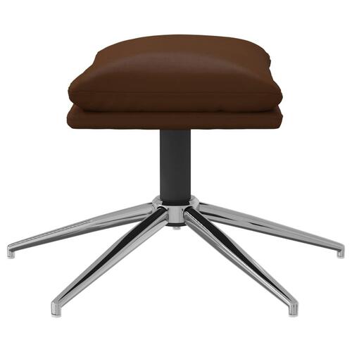 Fodskammel 45x29,5x35 cm kunstlæder brun