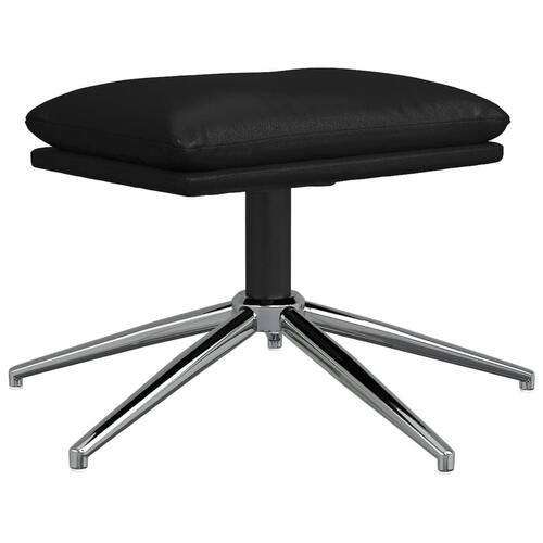 Fodskammel 45x29,5x39 cm kunstlæder sort