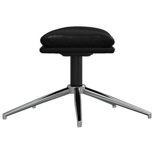 Fodskammel 45x29,5x39 cm kunstlæder sort