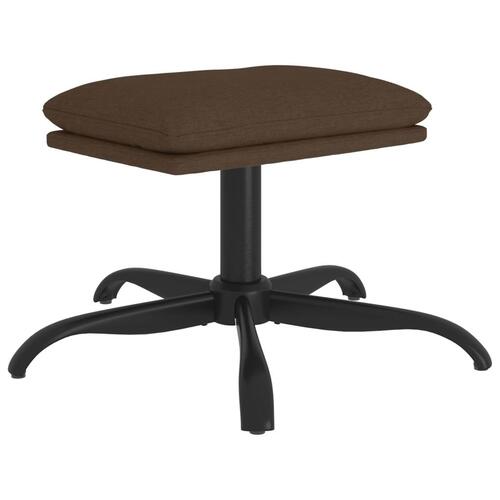 Fodskammel 60x60x36 cm stof brun