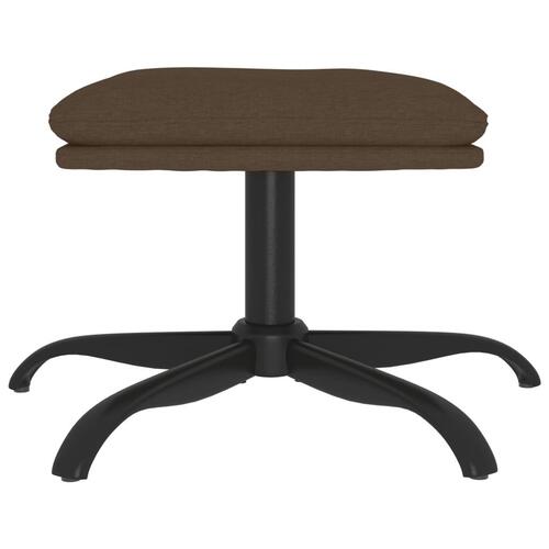 Fodskammel 60x60x36 cm stof brun