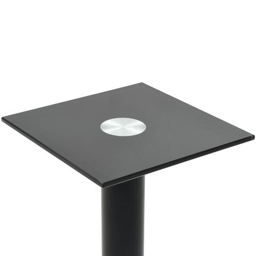 Højtalerstativer 2 stk. hærdet glas 1 søjledesign sort
