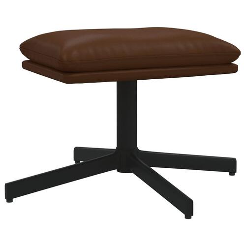 Fodskammel 45x29,5x36 cm kunstlæder brun