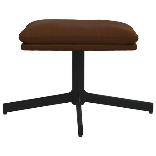 Fodskammel 45x29,5x36 cm kunstlæder brun