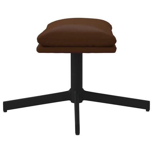 Fodskammel 45x29,5x36 cm kunstlæder brun