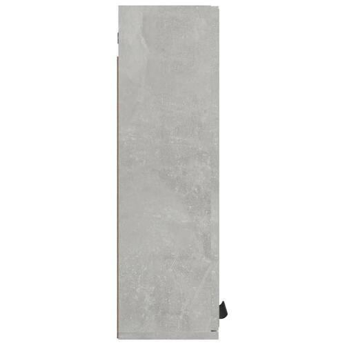 Badeværelsesskab med spejl 64x20x67 cm betongrå