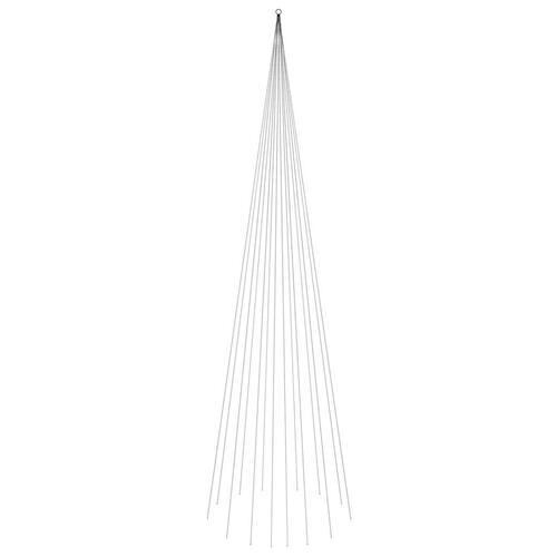 Juletræ til flagstang 1134 LED'er 800 cm varmt hvidt lys