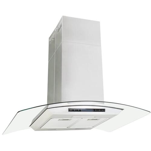 Ø-emhætte 90 cm LCD-display touchsensor 756 m³/t. LED