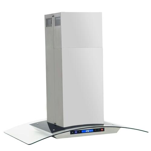 Ø-emhætte 90 cm LCD-display touchsensor 756 m³/t. LED