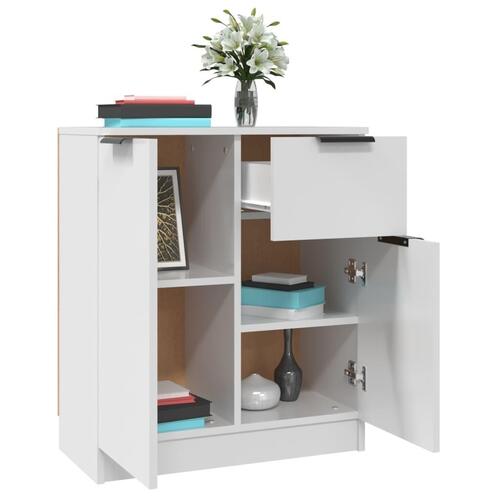 Skænk 60x30x70 cm konstrueret træ hvid