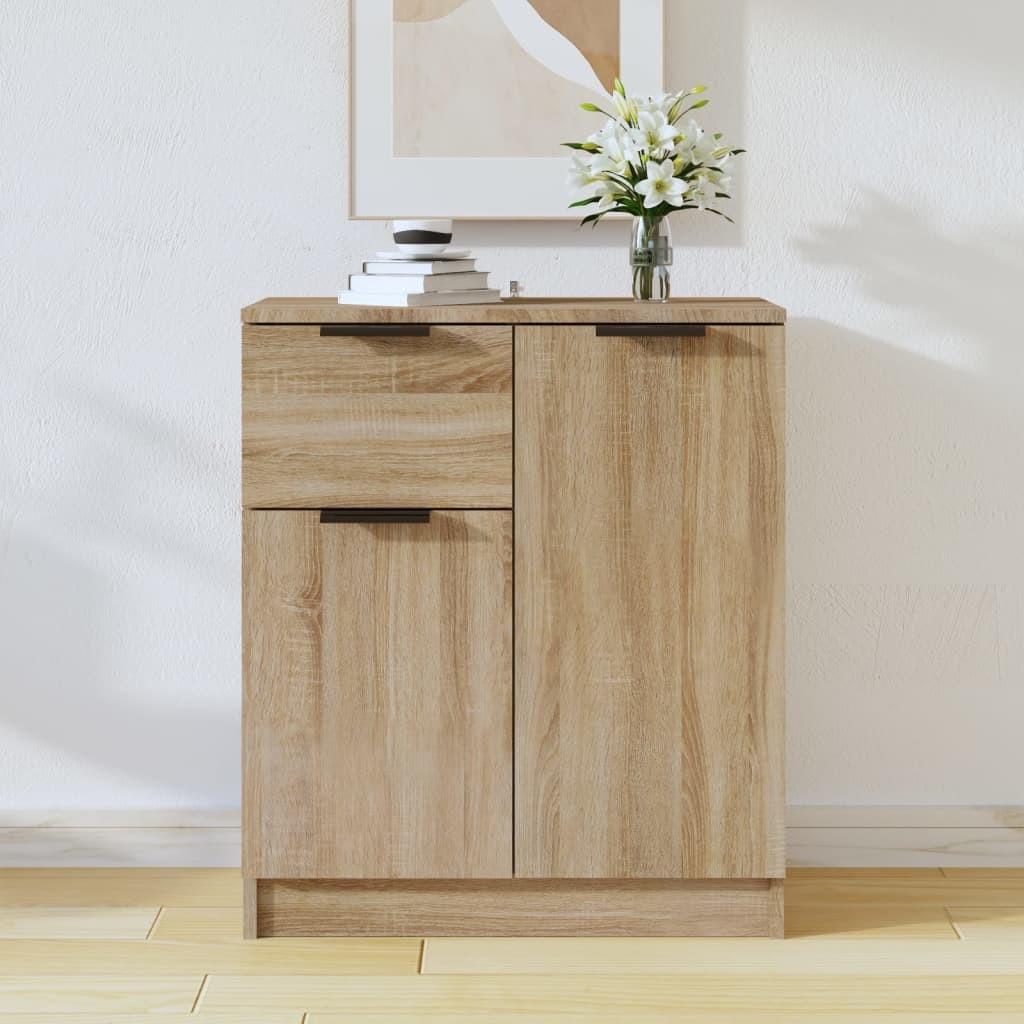 Skænk 60x30x70 cm konstrueret træ sonoma-eg