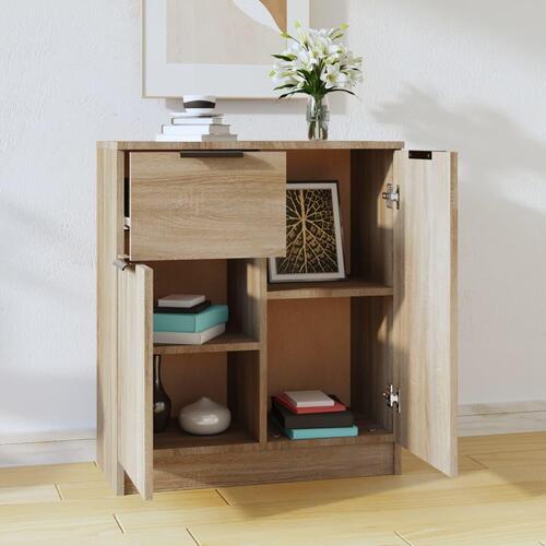 Skænk 60x30x70 cm konstrueret træ sonoma-eg