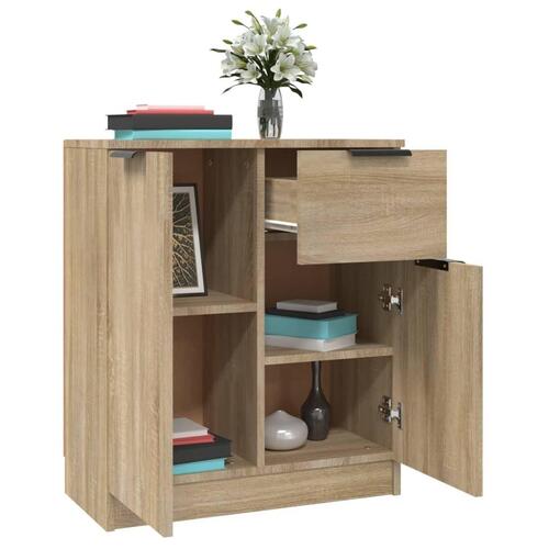 Skænk 60x30x70 cm konstrueret træ sonoma-eg