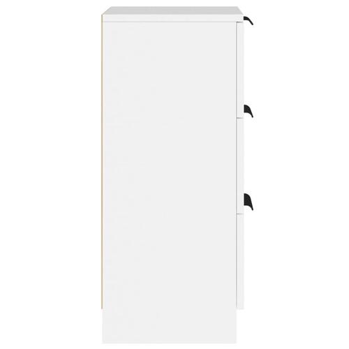 Skænk 30x30x70 cm konstrueret træ hvid