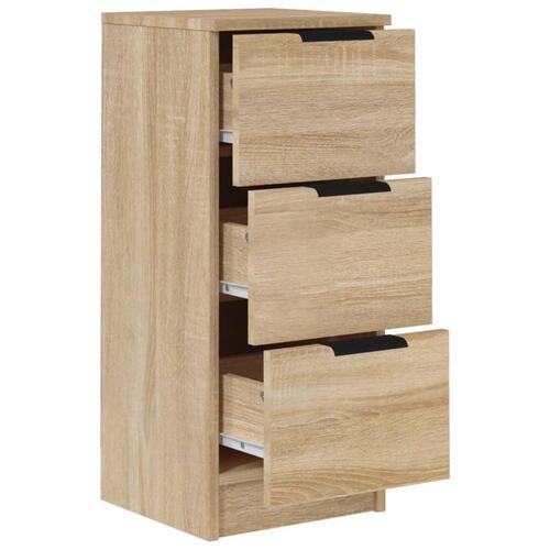 Skænk 30x30x70 cm konstrueret træ sonoma-eg