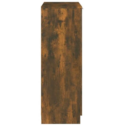 Skoskab 59x35x100 cm konstrueret træ røget egetræsfarve