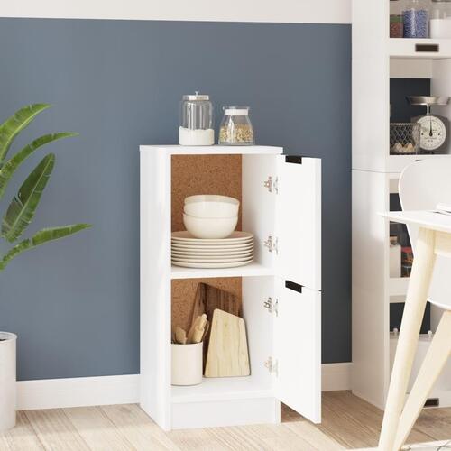 Skænk 30x30x70 cm konstrueret træ hvid