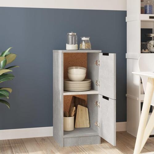 Skænk 30x30x70 cm konstrueret træ betongrå